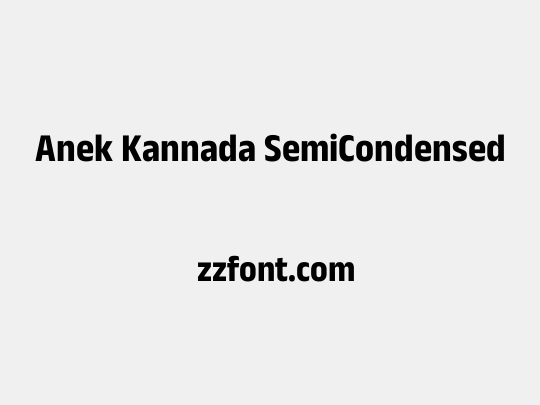 Anek Kannada SemiCondensed