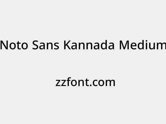 Noto Sans Kannada Medium