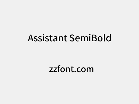 Assistant SemiBold