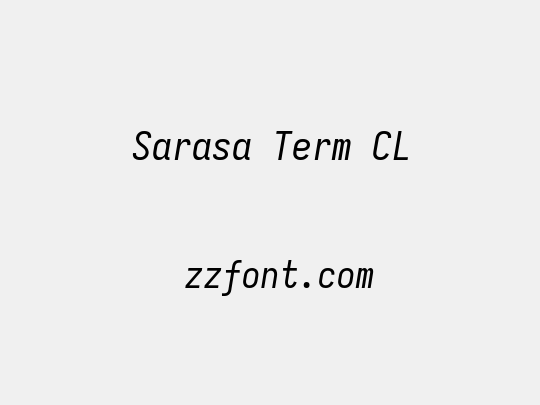 Sarasa Term CL