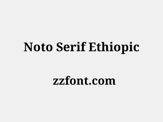 Noto Serif Ethiopic
