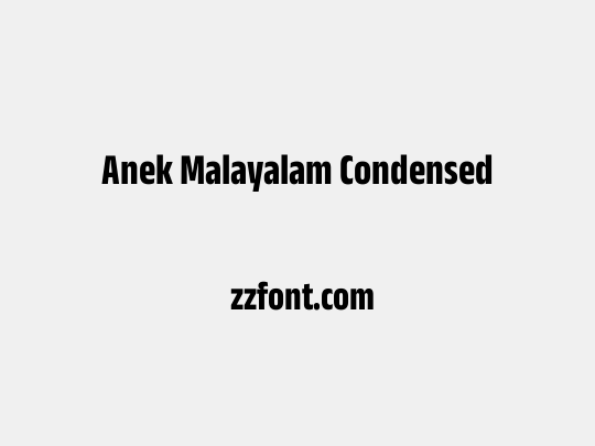 Anek Malayalam Condensed