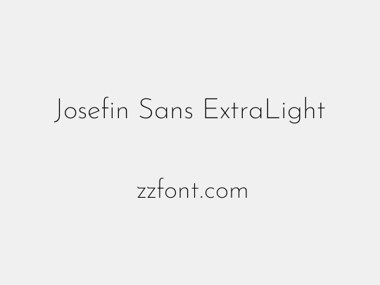 Josefin Sans ExtraLight