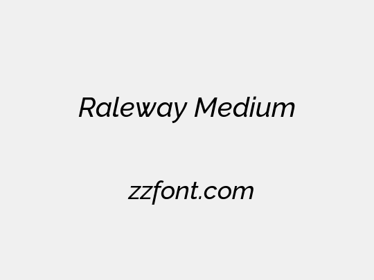 Raleway Medium