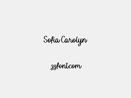 Sofia Carolyn
