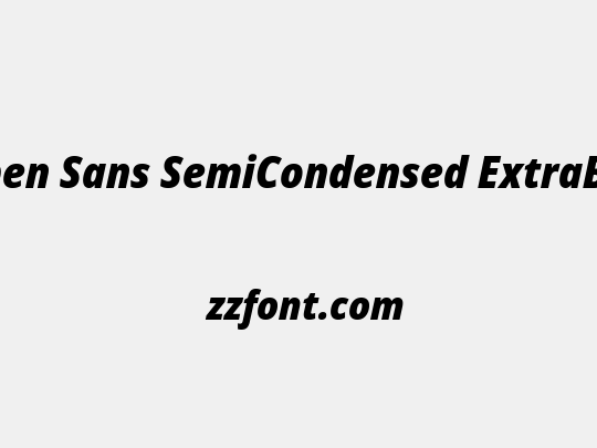 Open Sans SemiCondensed ExtraBold