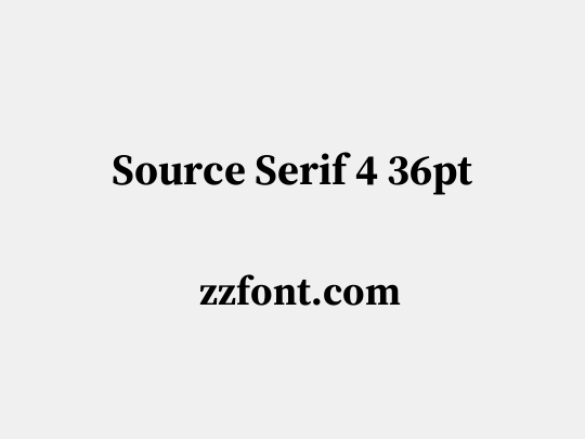 Source Serif 4 36pt
