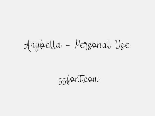 Anybella - Personal Use
