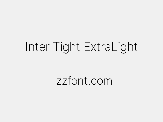 Inter Tight ExtraLight