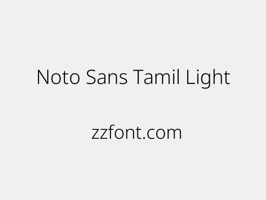 Noto Sans Tamil Light