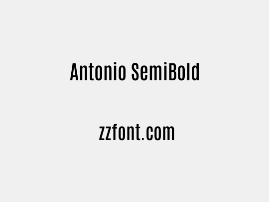 Antonio SemiBold
