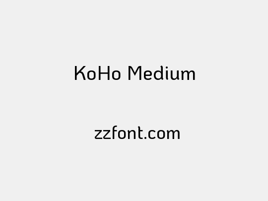 KoHo Medium