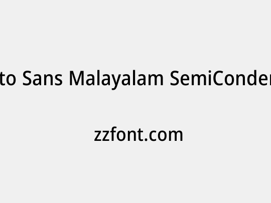 Noto Sans Malayalam SemiCondensed Medium