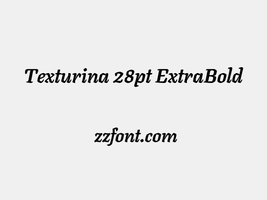 Texturina 28pt ExtraBold