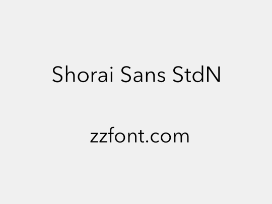 Shorai Sans StdN