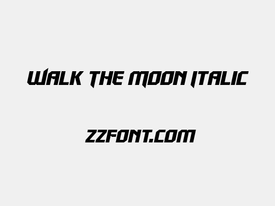 Walk The Moon Italic