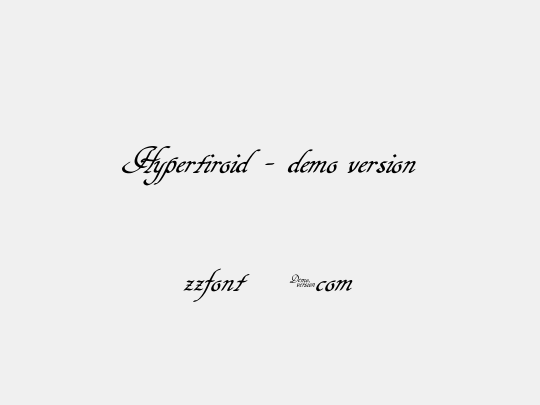 Hypertiroid - demo version