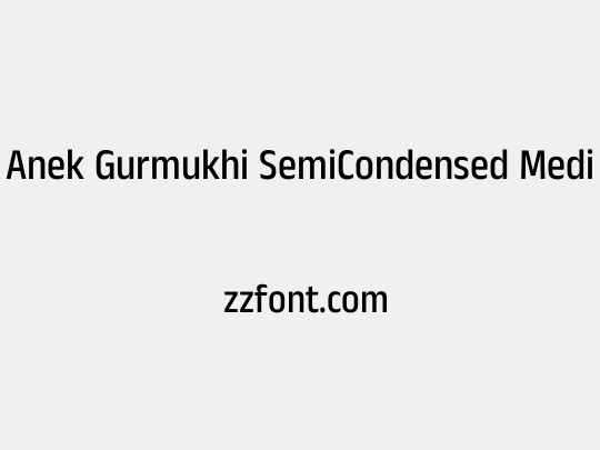 Anek Gurmukhi SemiCondensed Medium