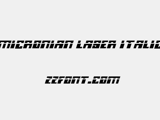 Micronian Laser Italic
