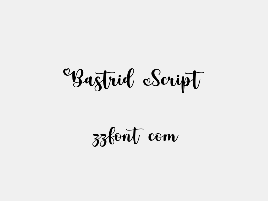Bastrid Script