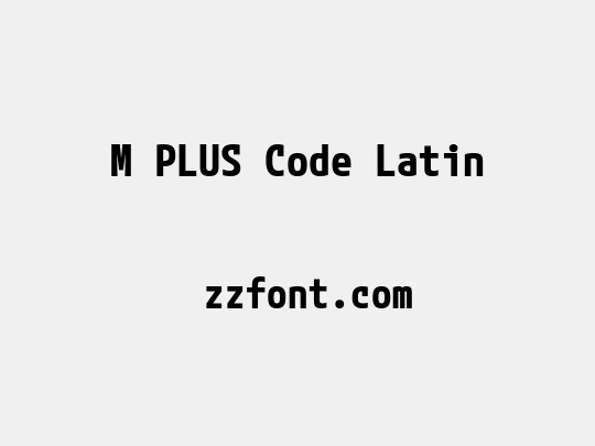M PLUS Code Latin