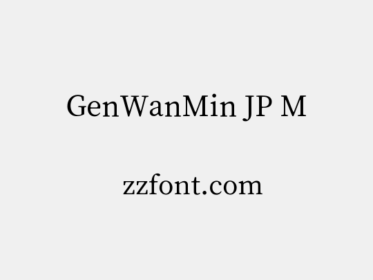 GenWanMin JP M