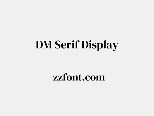 DM Serif Display