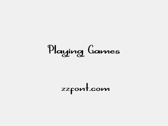 Playing Games