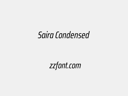 Saira Condensed