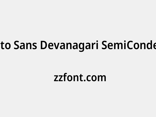 Noto Sans Devanagari SemiCondensed SemiBold