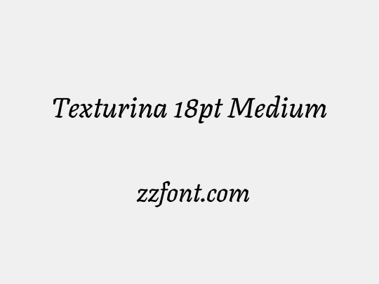 Texturina 18pt Medium