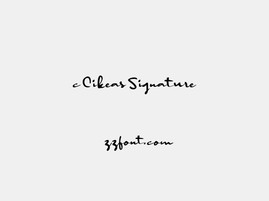 c Cikeas Signature