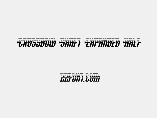 Crossbow Shaft Expanded Half