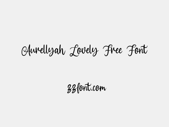 Aurellyah Lovely Free Font