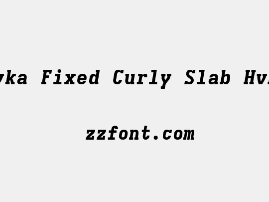 Iosevka Fixed Curly Slab HvExObl