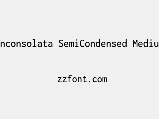 Inconsolata SemiCondensed Medium