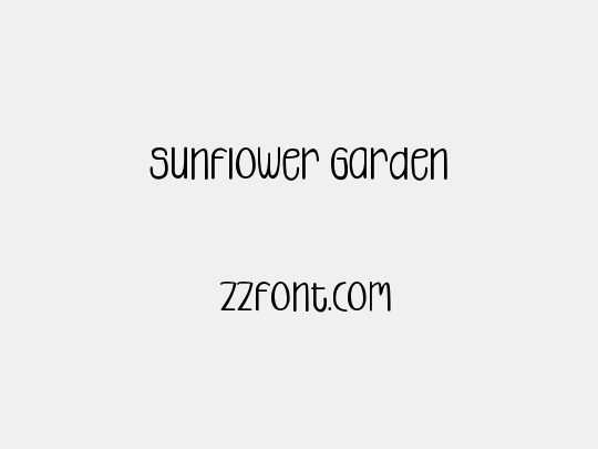 Sunflower Garden