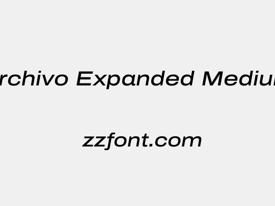 Archivo Expanded Medium