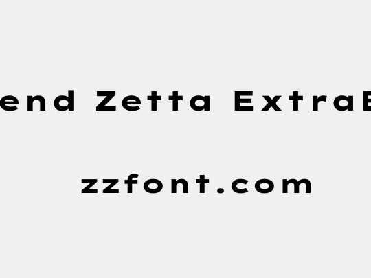 Lexend Zetta ExtraBold