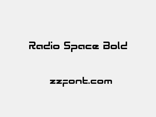 Radio Space Bold