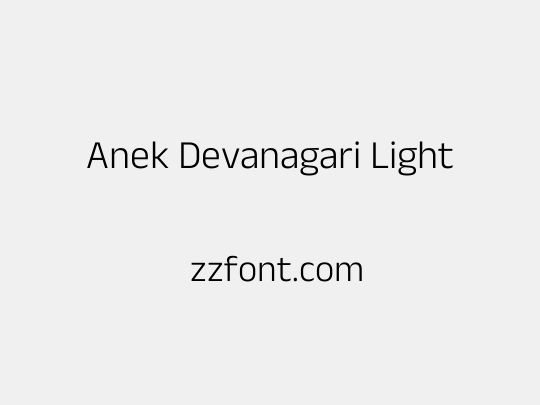 Anek Devanagari Light
