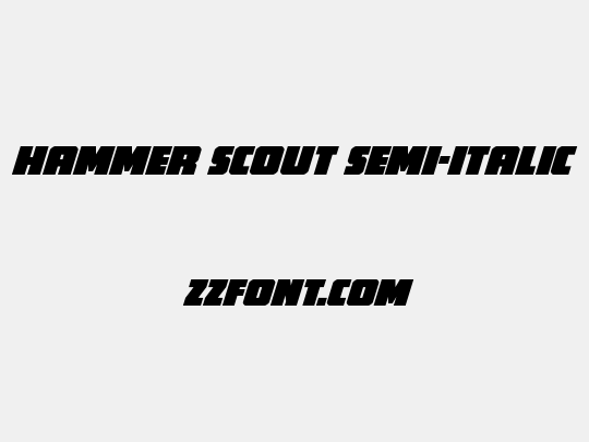 Hammer Scout Semi-Italic