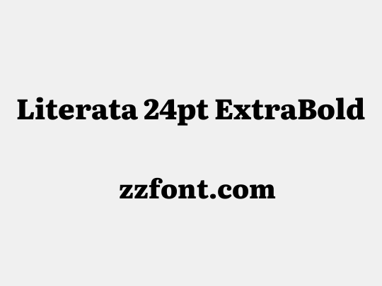 Literata 24pt ExtraBold