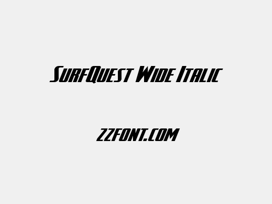SurfQuest Wide Italic