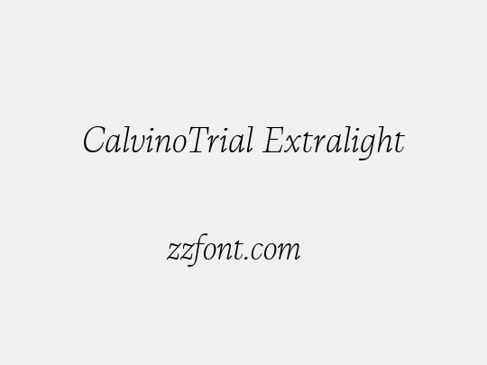 CalvinoTrial Extralight
