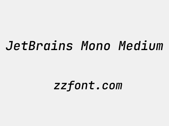 JetBrains Mono Medium