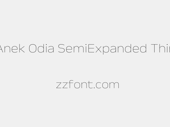 Anek Odia SemiExpanded Thin