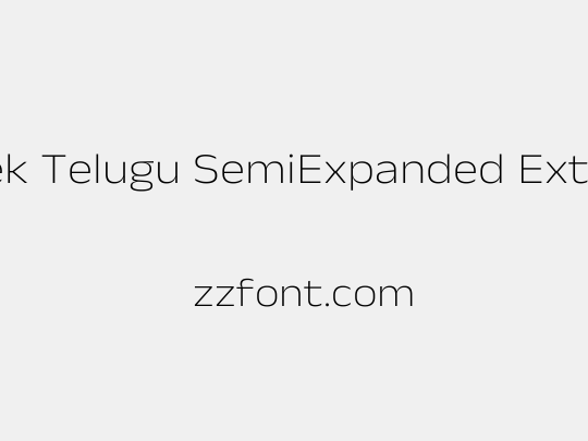 Anek Telugu SemiExpanded ExtraLight