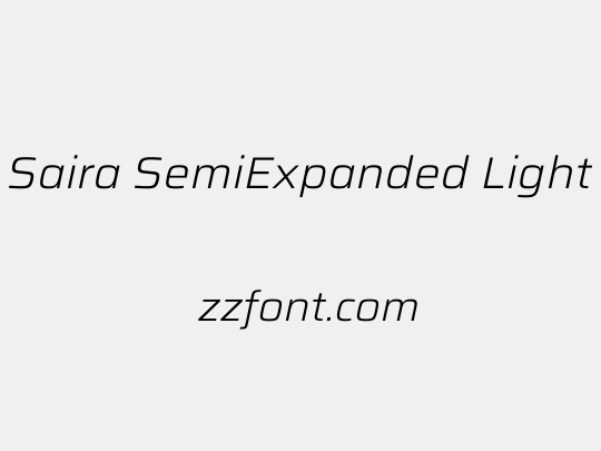 Saira SemiExpanded Light