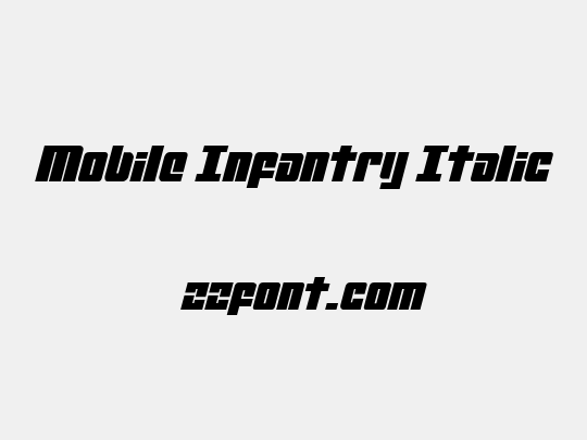 Mobile Infantry Italic